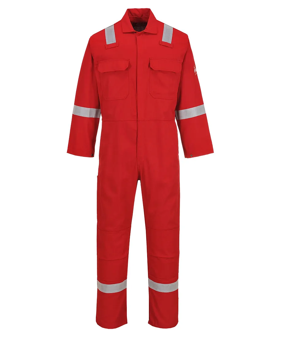 Portwest BIZ5 Bizweld Work FR Coverall in Red