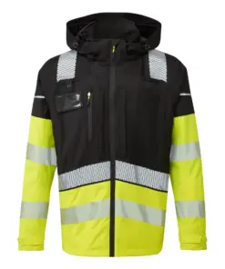 Portwest BX323 Ultimate Modular Hi-Vis 3-in-1 Rain Jacket in Yellow/Black