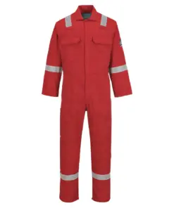 Portwest BZ506 Bizweld Work FR Classic Coverall in Red