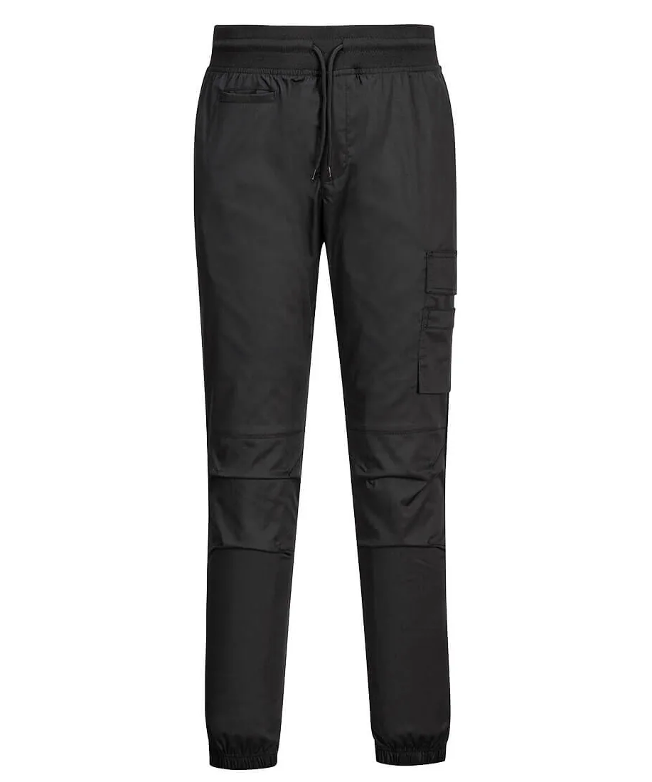Portwest C074 Chef's Mesh Air Pro Stretch Joggers in Black