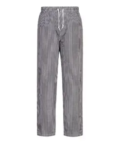 Portwest C079 Chef's Bromley Trousers in Black Check