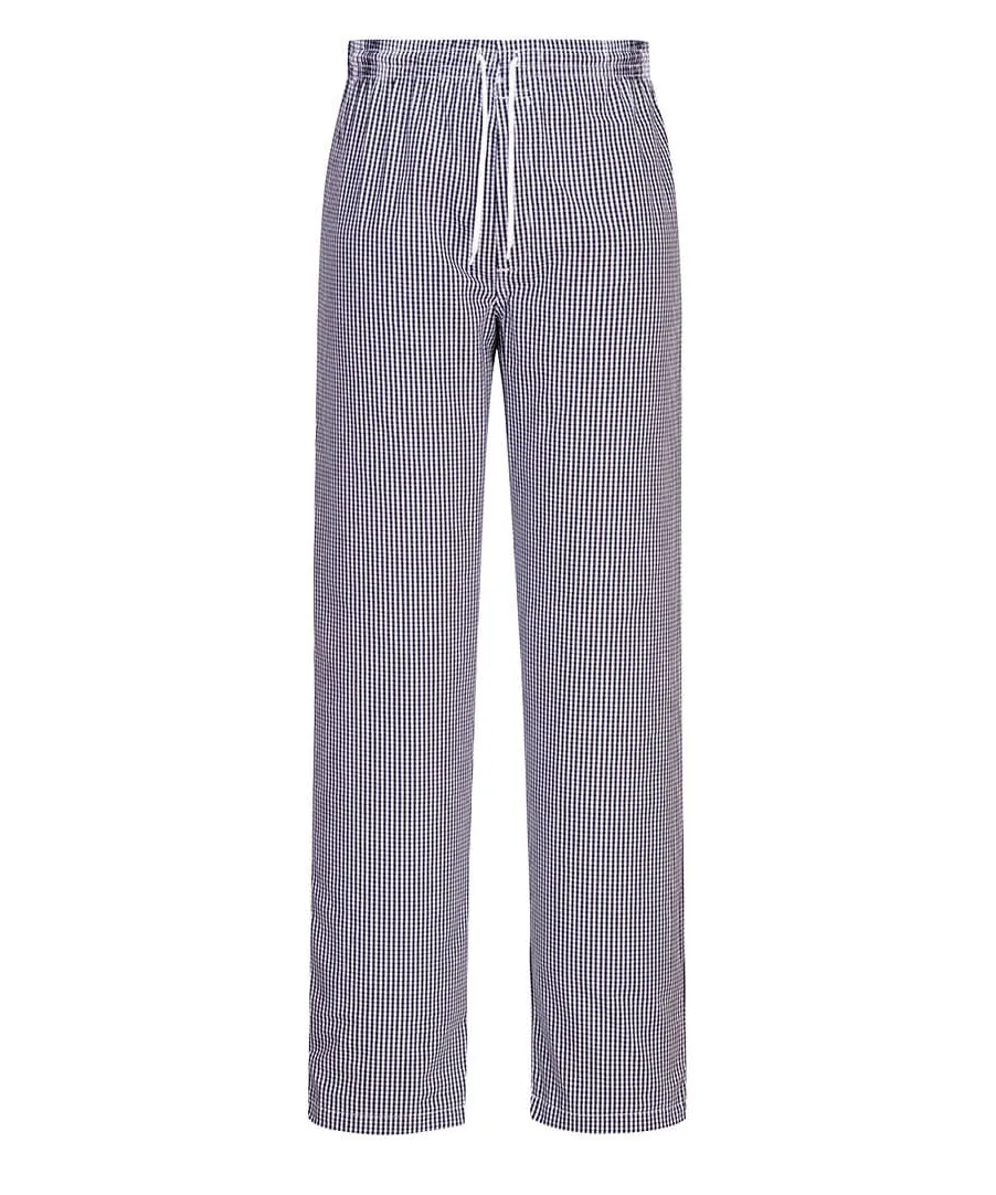 Portwest C079 Chef's Bromley Trousers in Blue Check