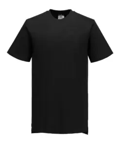 Portwest C195 Cotton Mesh Air Pro T-Shirt Short Sleeve in Black