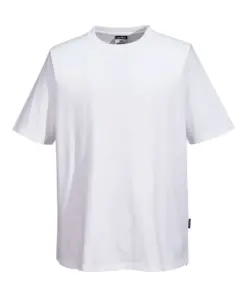 Portwest C195 Cotton Mesh Air Pro T-Shirt Short Sleeve in White