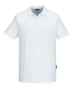 Portwest C211 Mesh Air Pro Polo Shirt Short Sleeve in White