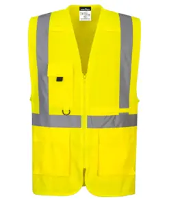 Portwest C357 Hi-Vis Tablet Pocket Executive Vest in Yellow