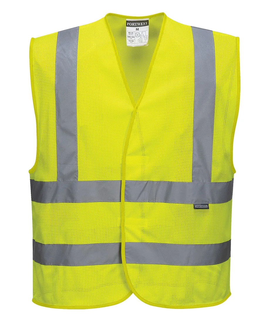 Portwest C370 Hi-Vis Mesh Band and Brace Vest in Yellow