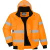 Portwest C467 Hi-Vis 3-in-1 Bomber Jacket in Orange