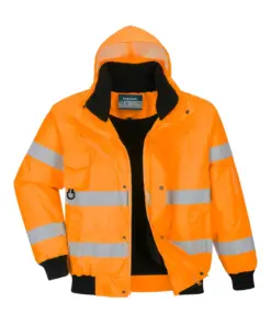 Portwest C467 Hi-Vis 3-in-1 Bomber Jacket in Orange