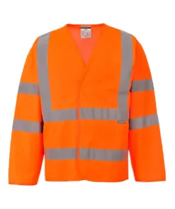 Portwest C473 Hi-Vis Band and Brace Jacket Long Sleeve in Orange