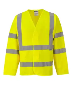 Portwest C473 Hi-Vis Band and Brace Jacket Long Sleeve in Yellow