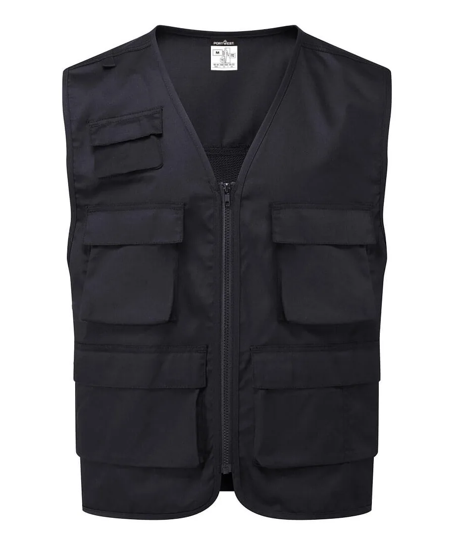 Portwest C704 Work Vest in Black