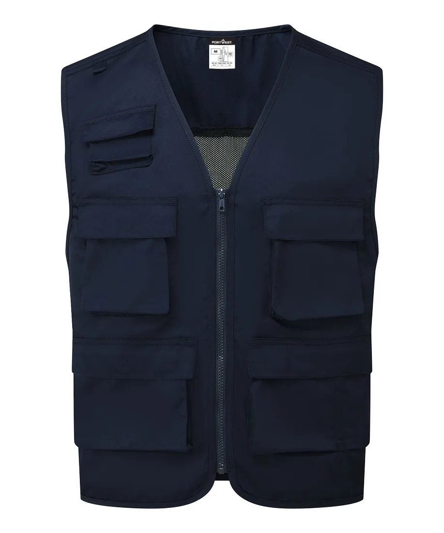 Portwest C704 Work Vest in Navy