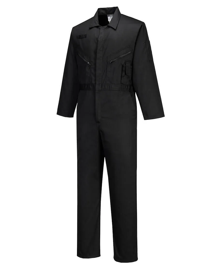 Portwest C813 Liverpool Zip Coverall in Black