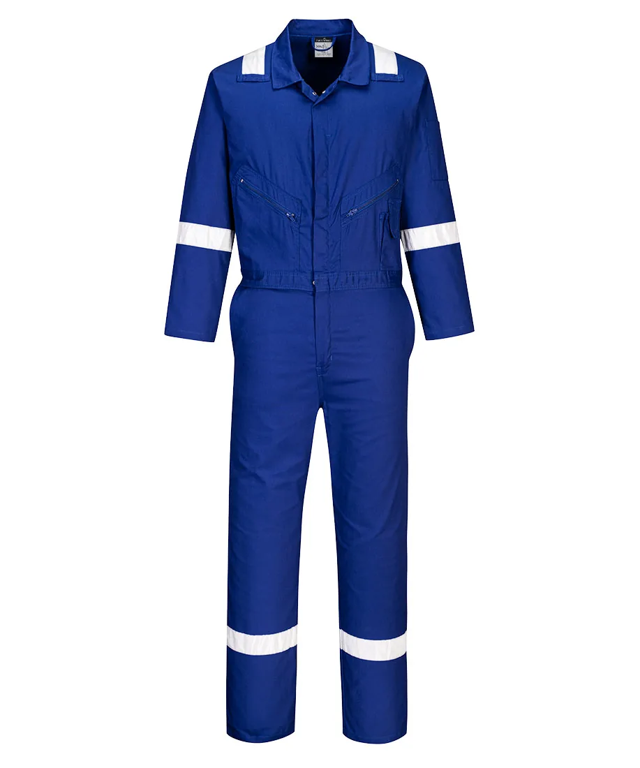 Portwest C814 Iona Cotton Coverall in Royal Blue