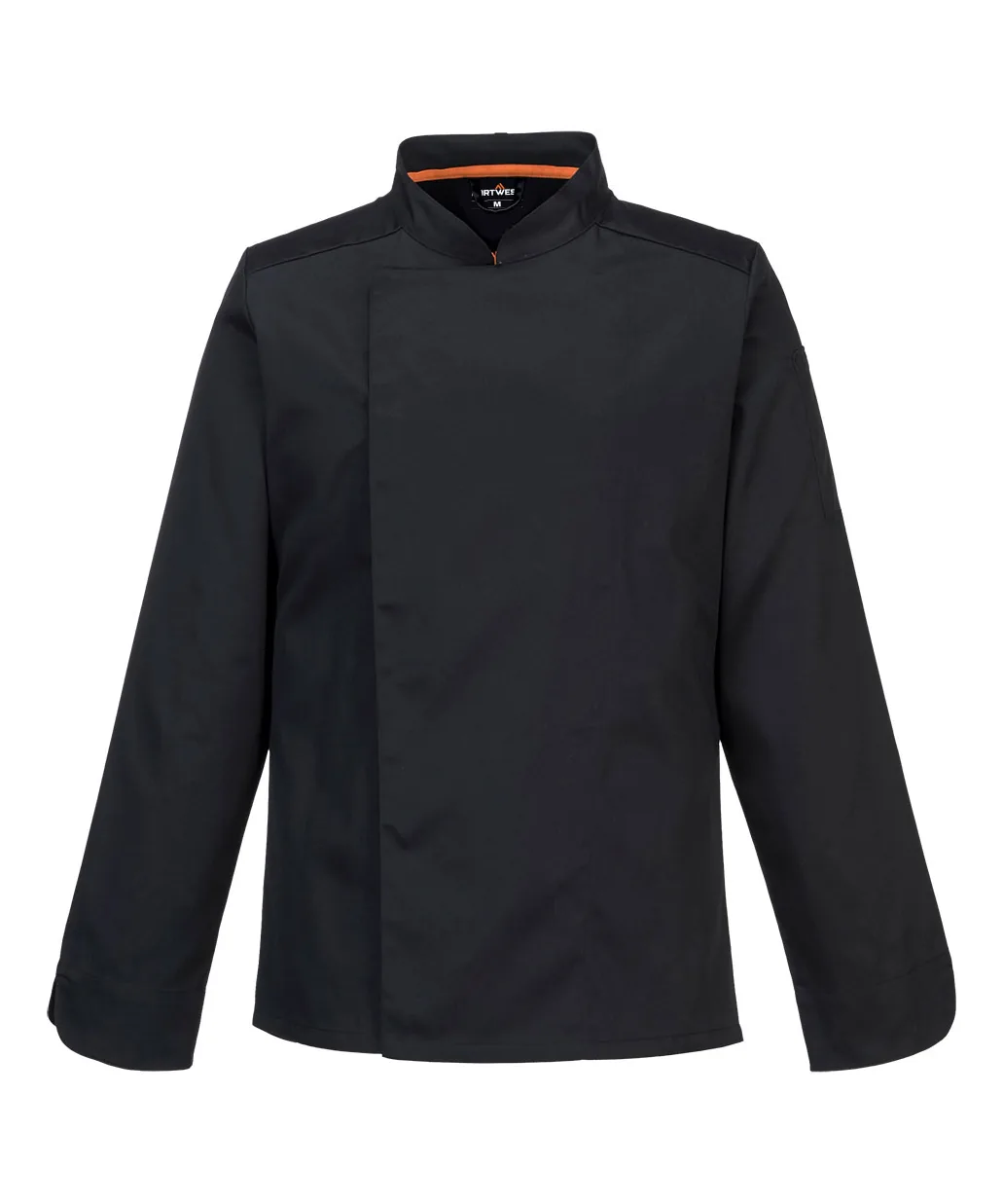 Portwest C838 Chef's Mesh Air Pro Jacket Long Sleeve in Black