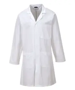 Portwest C851 Standard Cotton Coat in White