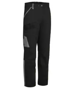 Portwest CD111 WX1 Two Tone Cotton Work Trousers in Black/Grey