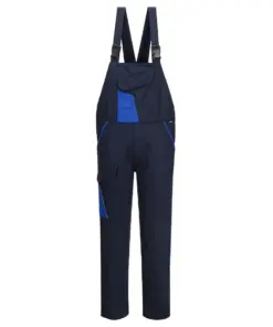 Portwest CD112 WX1 Two Tone Cotton Bib and Brace in Navy/Royal