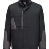 Portwest CD118 WX1 Two Tone Insulated Cotton Work Jacket in Black/Grey