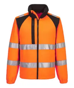 Portwest CD807 WX2 Eco Hi-Vis Fleece in Orange/Black