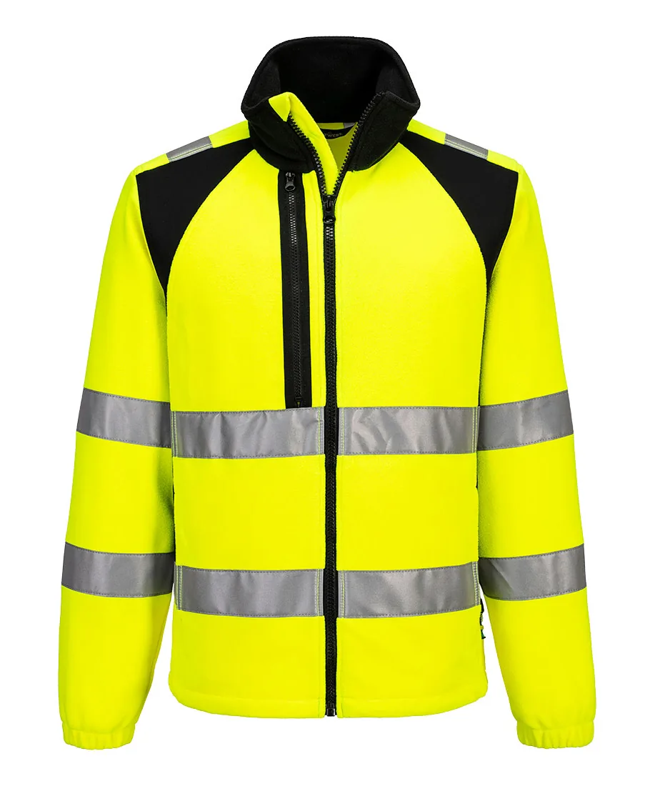 Portwest CD807 WX2 Eco Hi-Vis Fleece in Yellow/Black