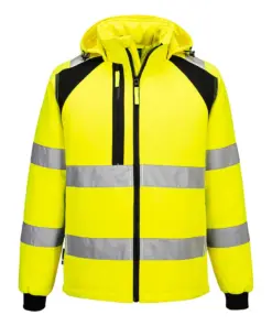 Portwest CD809 WX2 Eco Hi-Vis Padded Softshell (2L) in Yellow/Black