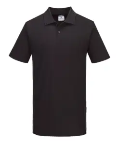 Portwest CD812 WX2 Polo Shirt Short Sleeve in Black