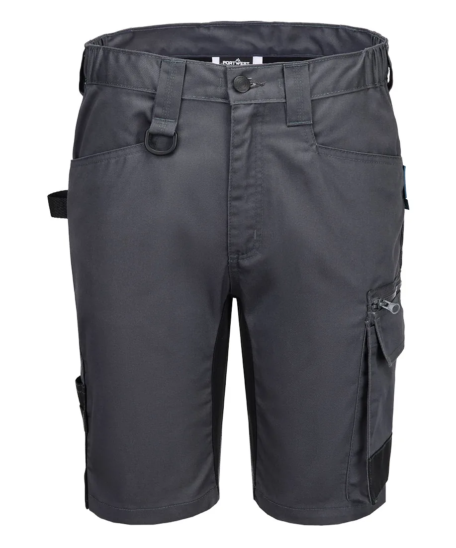 Portwest CD843 WX2 Eco Craft Shorts in Metal Grey
