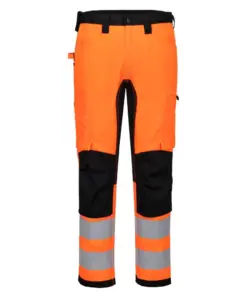Portwest CD848 WX2 ECO Hi-Vis Stretch Trade Trouser in Orange/Black