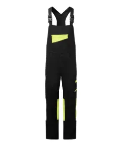 Portwest CD850 WX2 Eco Stretch Bib and Brace in Black/Yellow