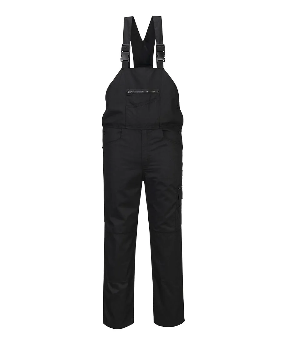Portwest CD850 WX2 Eco Stretch Bib and Brace in Black