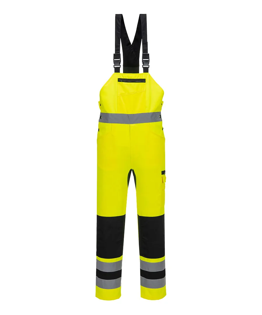 Portwest CD852 WX2 Eco Hi-Vis Bib & Brace in Yellow/Black