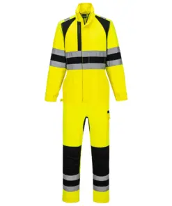 Portwest CD855 WX2 Eco Hi-Vis Coverall in Yellow/Black