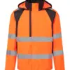 Portwest CD860 WX2 Eco Hi-Vis Rain Jacket in Orange/Black