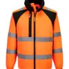 Portwest CD861 WX2 Eco Hi-Vis Work Jacket in Orange/Black