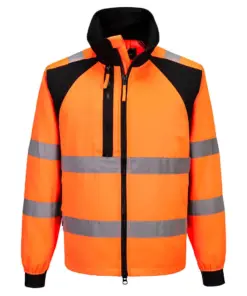 Portwest CD861 WX2 Eco Hi-Vis Work Jacket in Orange/Black