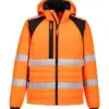 Portwest CD863 WX2 Eco Hi-Vis Hybrid Jacket in Orange/Black