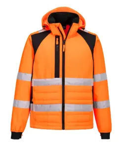 Portwest CD863 WX2 Eco Hi-Vis Hybrid Jacket in Orange/Black