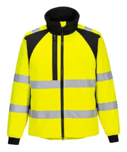 Portwest CD875 WX2 Eco Hi-Vis Softshell (2L) in Yellow/Black