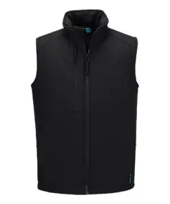 Portwest CD877 WX2 Eco Insulated Softshell Bodywarmer (2L) in Black