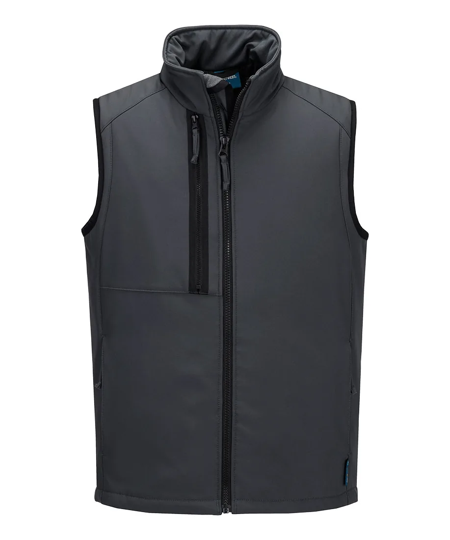 Portwest CD877 WX2 Eco Insulated Softshell Bodywarmer (2L) in Metal Grey