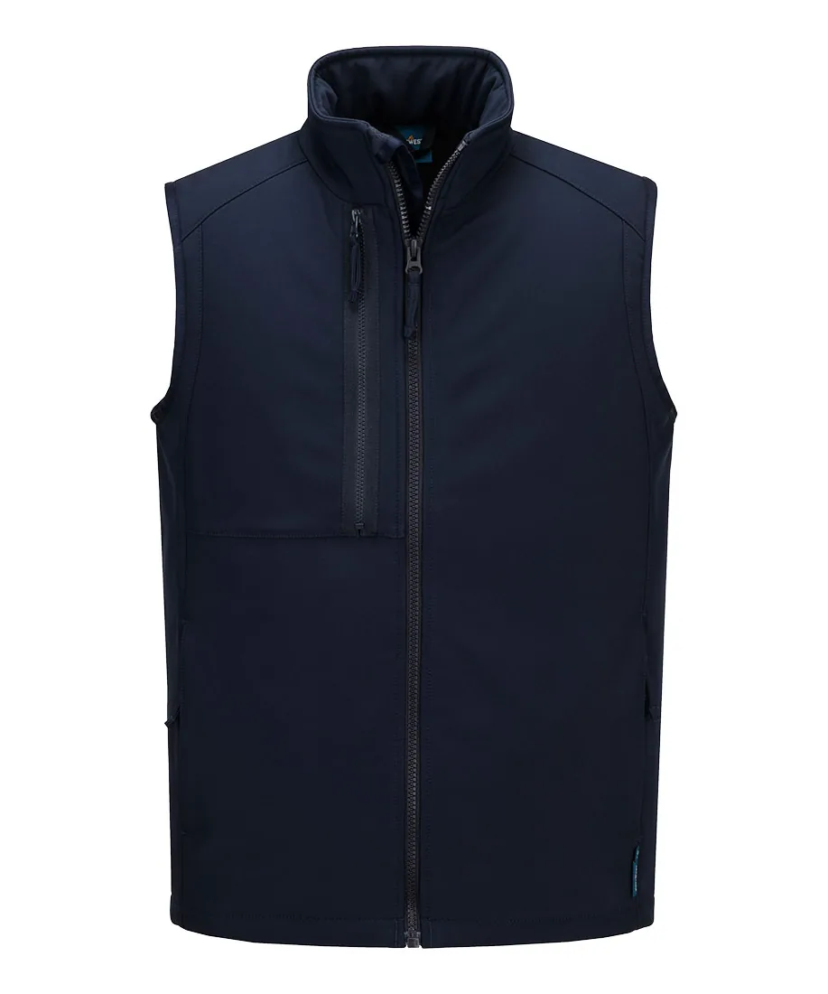 Portwest CD877 WX2 Eco Insulated Softshell Bodywarmer (2L) in Navy