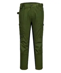 Portwest CD881 WX2 Eco Stretch Trade Trousers in Olive Green