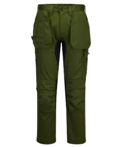 Portwest CD883 WX2 Eco Stretch Holster Trousers in Olive Green