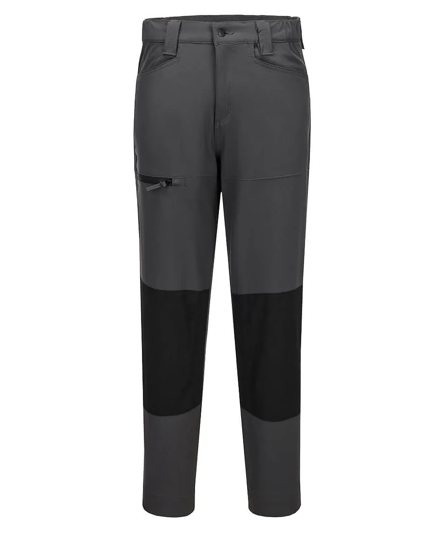 Portwest CD887 WX2 Eco Women's Stretch Service Trousers in Metal Grey