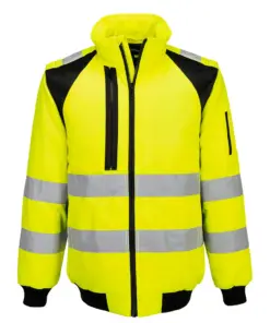 Portwest CD898 WX2 Hi-Vis 2-in-1 Pilot Jacket in Yellow/Black