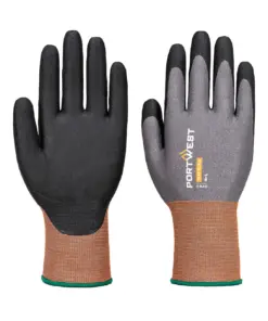 Portwest CT21 CT Cut C21 Nitrile Glove in Grey/Black