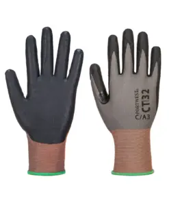 Portwest CT32 CT Cut C18 Nitrile Glove in Grey/Black