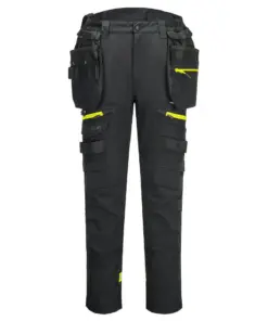 Portwest DX403 DX4 Lightweight Detachable Holster Pocket Trousers in Black